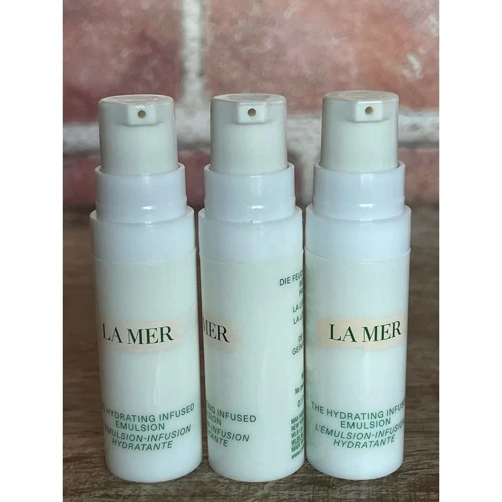 La Mer The Hydrating Infused Emulsion 3x 5ml 0.17oz Travel Size Lot of 3 New